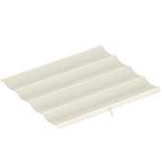 TELO PERGOLA PER ESTERNI ANTI UV IN POLIESTERE BIANCO CREMA CON 8 FORI DI DRENAGGIO, 286X245 CM