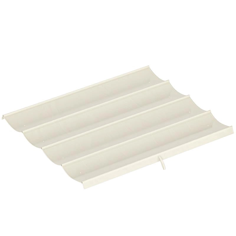 TELO PERGOLA PER ESTERNI ANTI UV IN POLIESTERE BIANCO CREMA CON 8 FORI DI DRENAGGIO, 286X245 CM