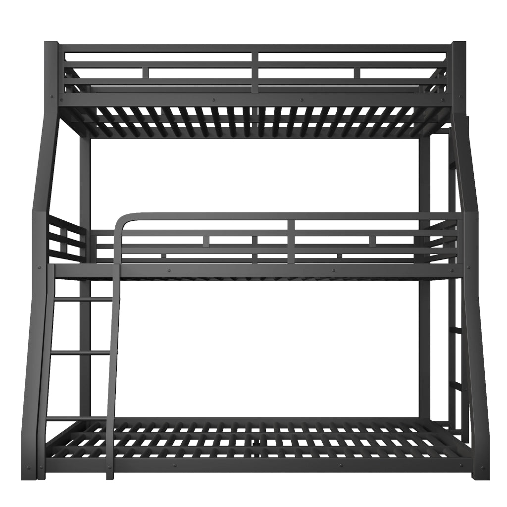letto a castello metallo nero 147 x 213 cm