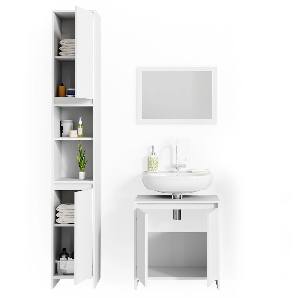 Vicco Set di mobili da bagno Bianco Set di 3