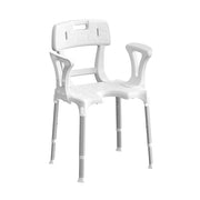 SEDIA DA DOCCIA CON APERTURA BRACCIOLI E SCHIENALE- Bianco- DH- pezzi 1