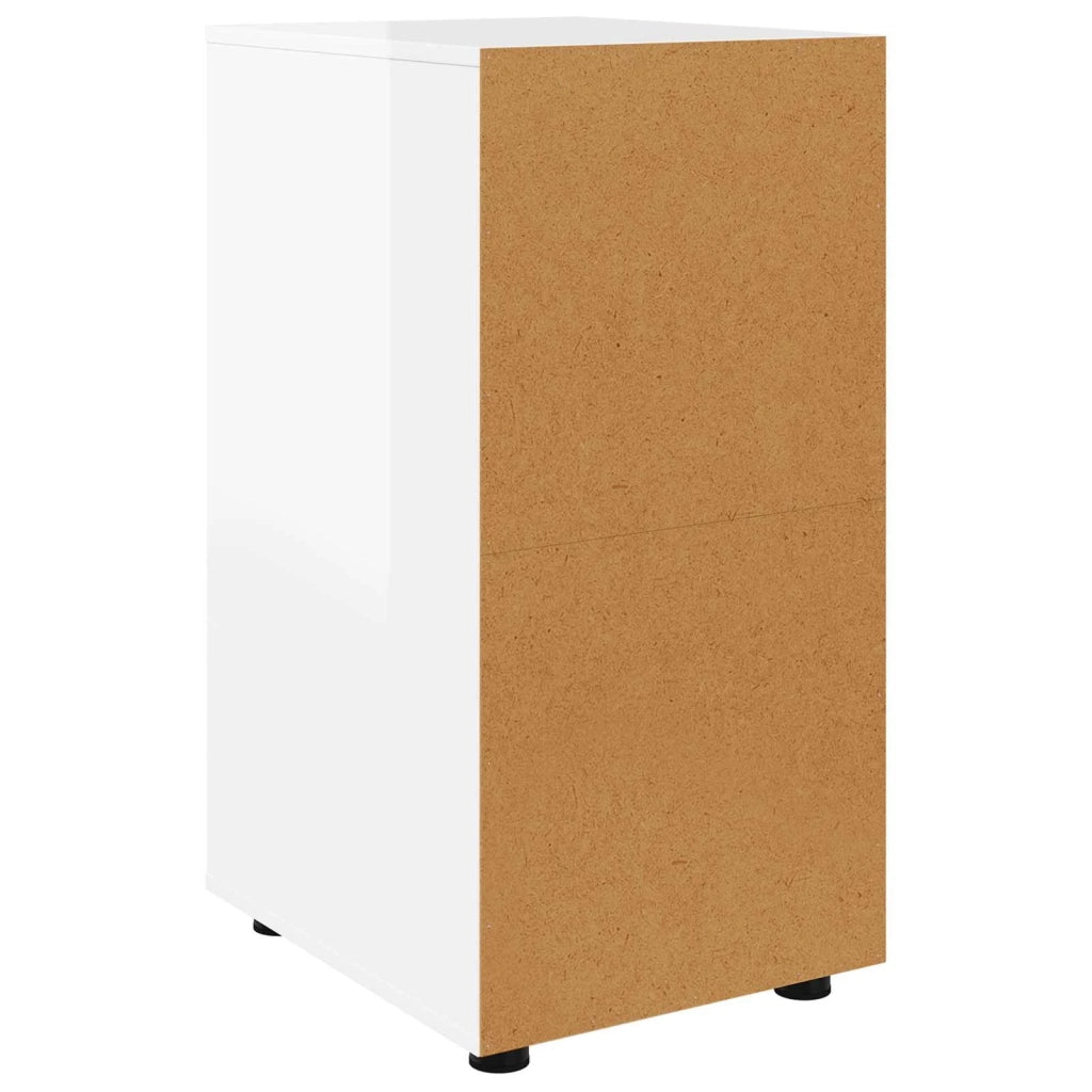 Armadio Bianco Lucido 40 x 48 x 81 cm Legno multistrato 888871