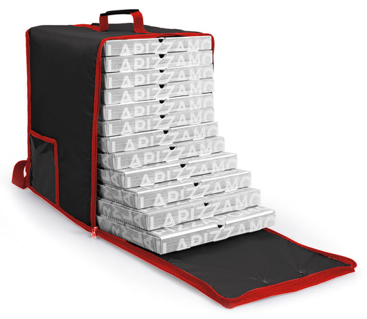 Zaino Borsa Termica Porta Pizze da Asporto 15 Cartoni Safemi Fast 15 Nero