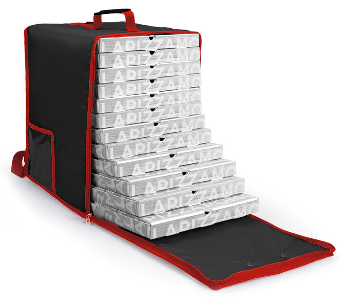 Zaino Borsa Termica Porta Pizze da Asporto 15 Cartoni Safemi Fast 15 Nero