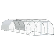 Pollaio Argento 600 x 150 x 100 cm Acciaio zincato 3434667