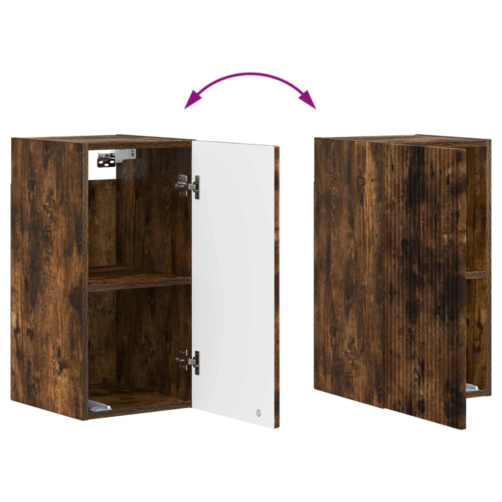 Armadio da bagno a muro ARNHEM Rovere Fumo 30 x 31 x 59 cm 896590