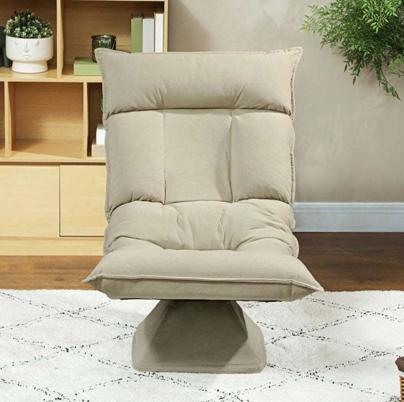 Poltrona da pavimento girevole 360° beige