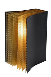 Lampada da tavolo Lucide Livret nera metallo E14 40W