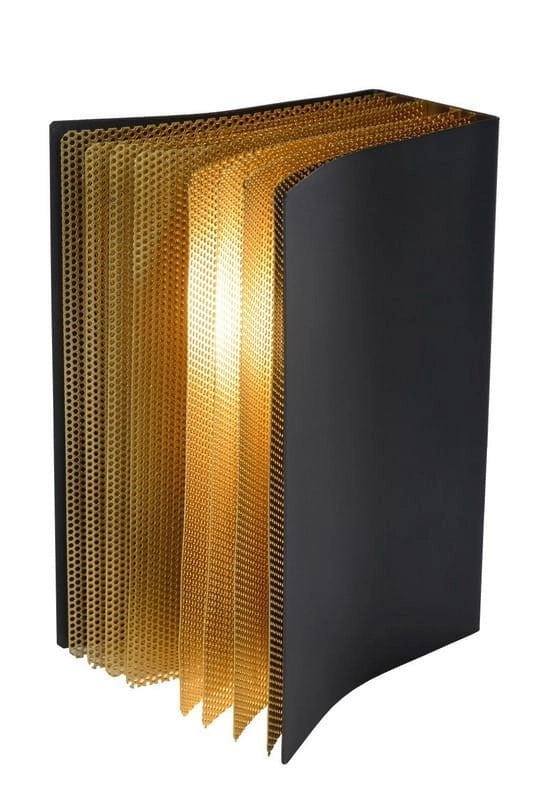 Lampada da tavolo Lucide Livret nera metallo E14 40W