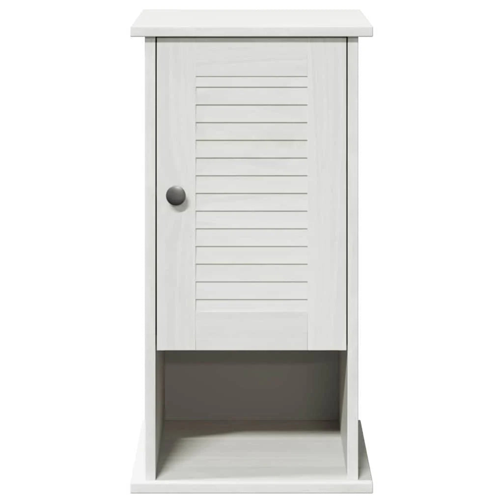 Mobiletto da bagno moderno da parete con 3 ripiani 37 x 34 x 71,5 cm in legno massello di mango bianco 02_0057916