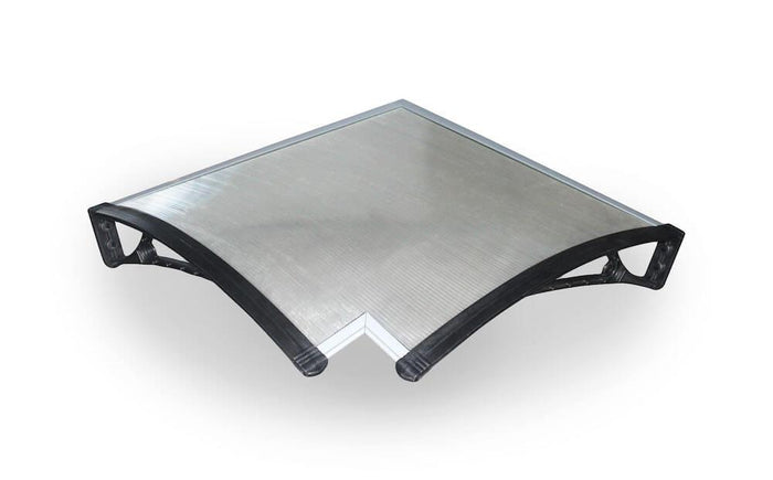 Angolo Interno Pensilina Tettoia In Policarbonato Alveolare Tosini Serie I 60 cm