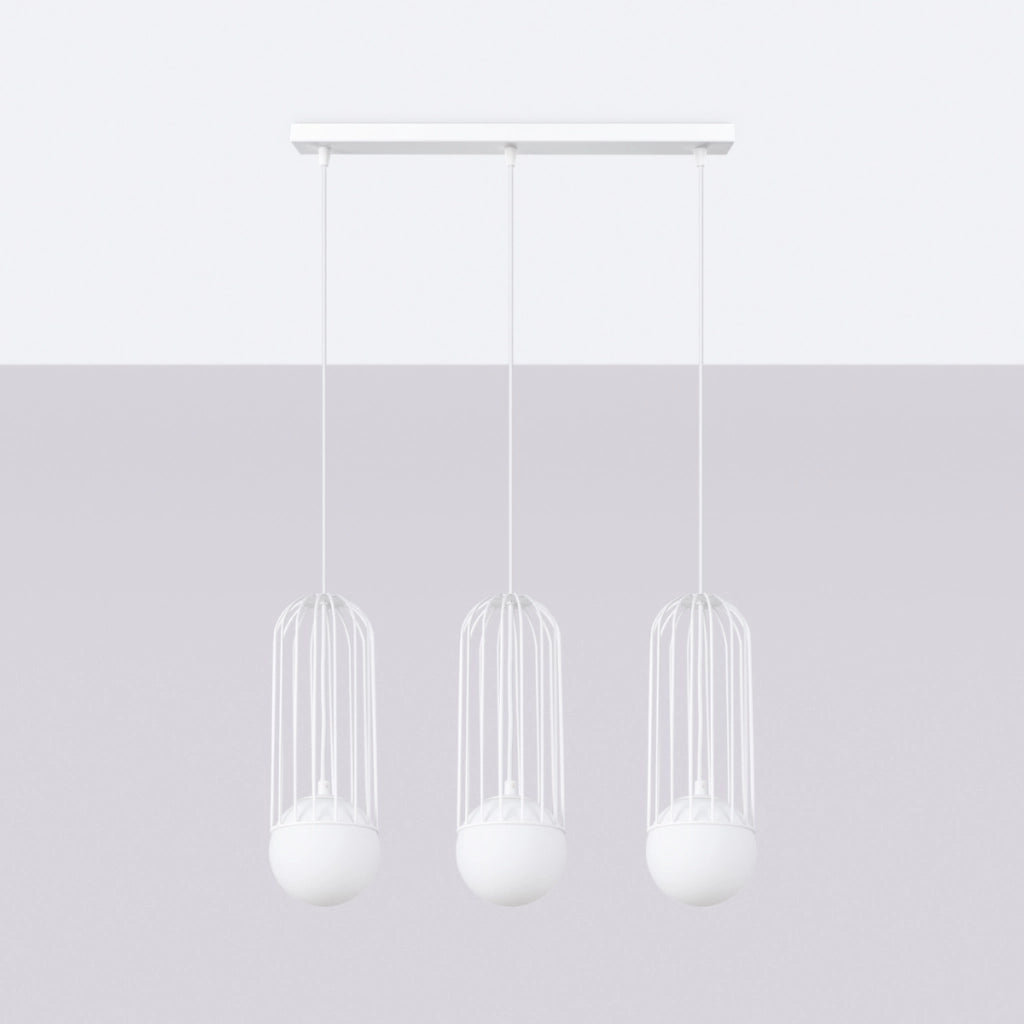 Lampada a sospensione BRINA 3L bianco
