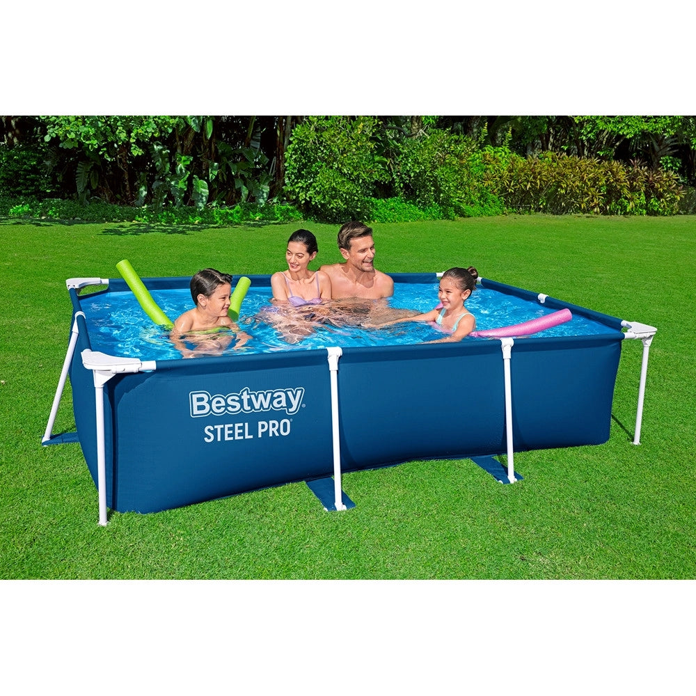 Trade Shop - Piscina Rettangolare Fuori Terra Steel Pro Frame Senza Pompa Con Struttura 259x170x61cm 56403 -