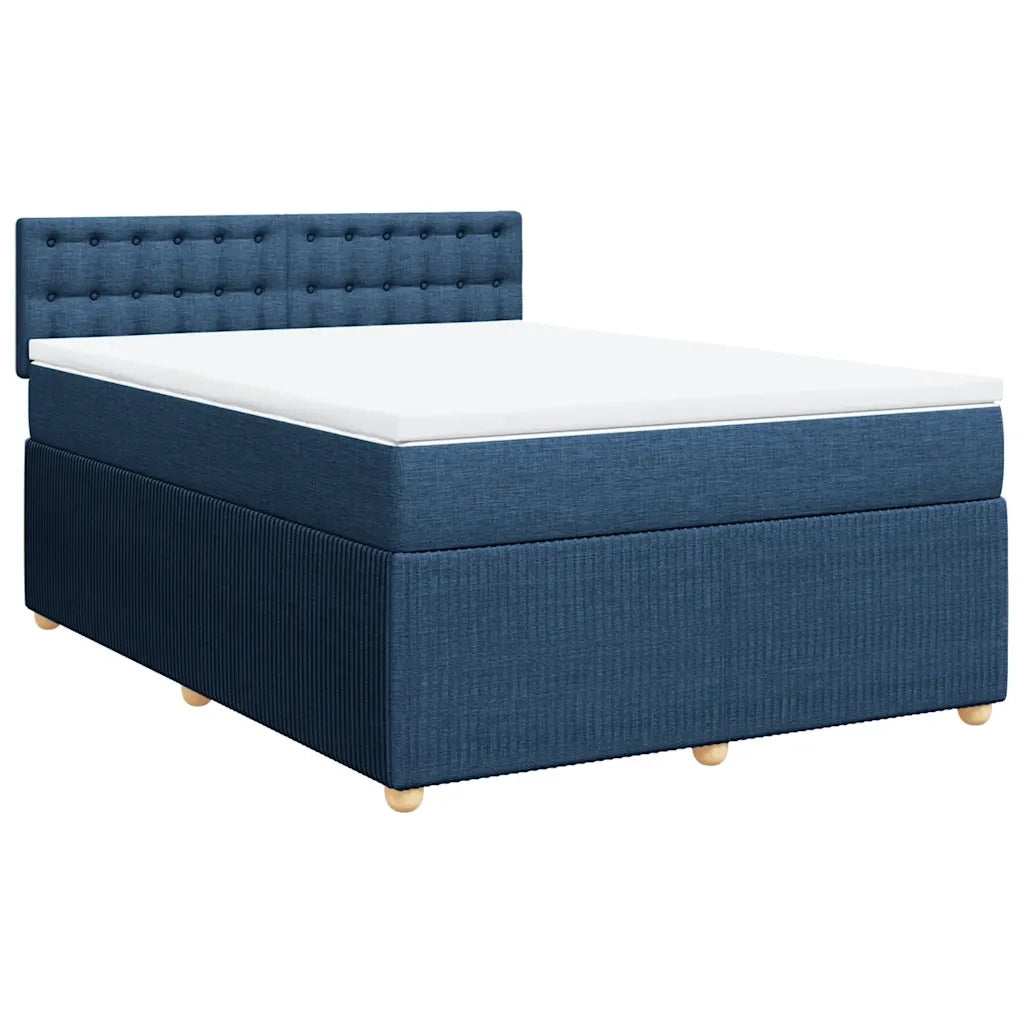 Giroletto a Molle con Materasso Blu 140x200 cm in Tessuto 3289799