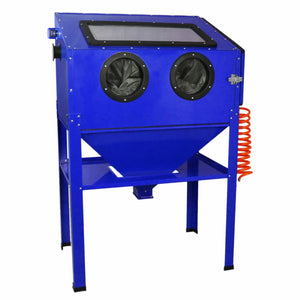 Cabina Sabbiatrice 138x89x56 cm 220L con Kit Accessori Blu