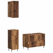 Set di armadietti da bagno in 3 pezzi ZWOLLE Legno antico 3417763