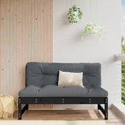 Divano Centrale-Sofa Modulare-Divanetto 120x80 cm in Legno Massello di Pino Nero 494279