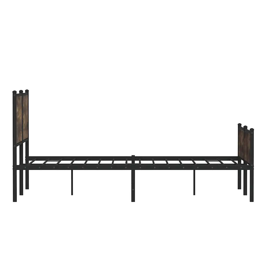 Giroletto senza Materaso in Metallo Rovere Fumo 137x190 cm 4007849