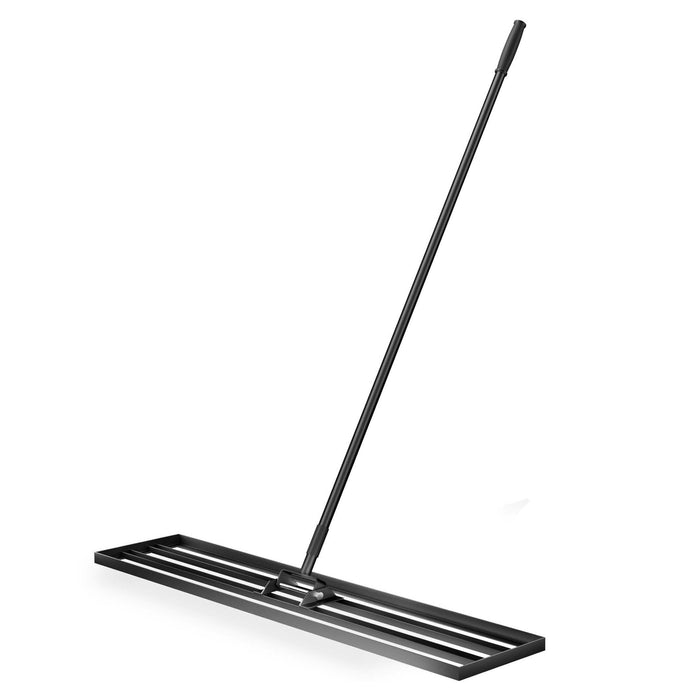 Rastrello livellatore in alluminio 120 x 25 cm, per livellamento e sabbiatura di terreni prati