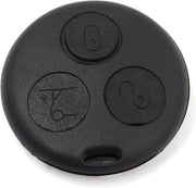 Auto Vervanging Afstandsbediening per Sleutelhanger in Scatola Shell Nero, 3 Tasti per Chiave