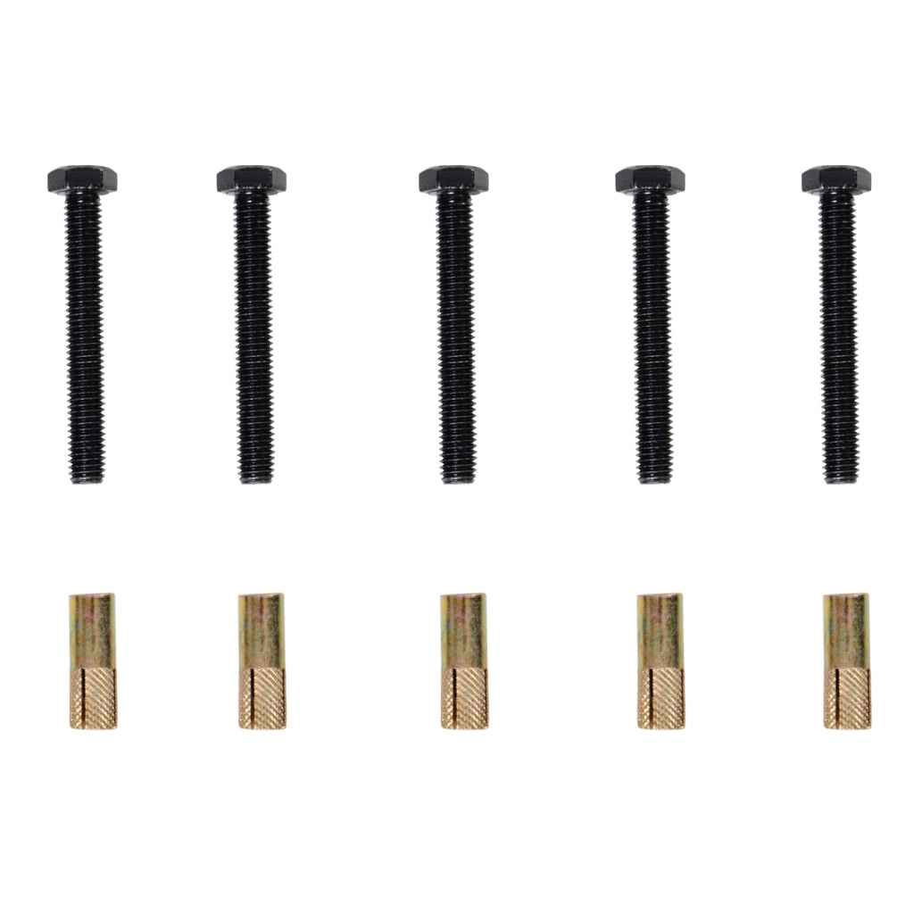 KIT BINARIO PER PORTE SCORREVOLI NERO, 200X4X0.6CM
