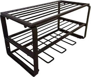 Organizzatore di attrezzi - Supporto di attrezzi - Organizzatore di attrezzi - Carrello industriale - Sistema di stoccaggio - Pannello di attrezzi - doppio piano - Design robusto e compatto