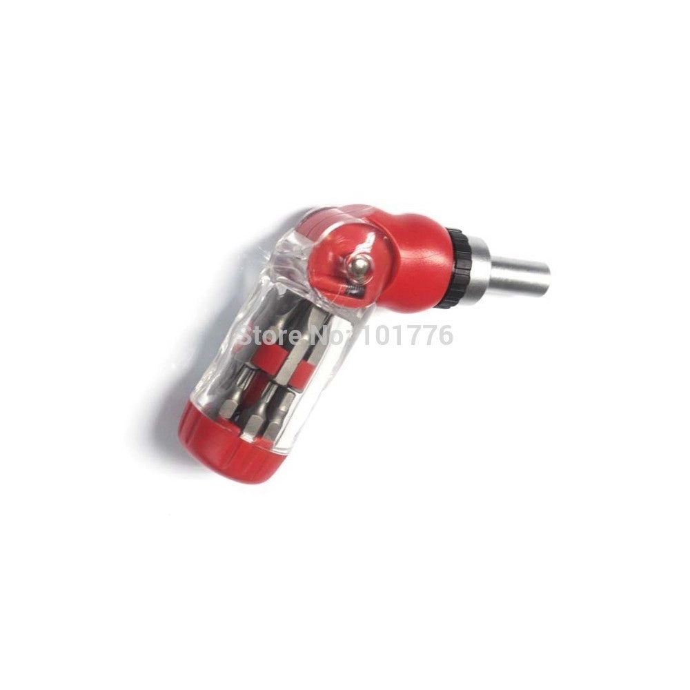 Trade Shop - Cacciavite Giravite Portainserti A Cricchetto Pieghevole 6 Inserti 6 In 1 -