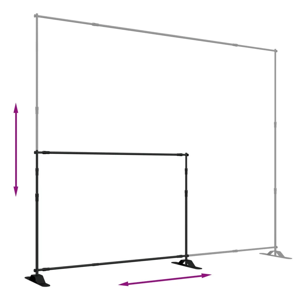 Supporto per Fondale Nero 305x243 cm in Acciaio CFW7953655