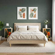 Armadio da Notte ZAANDAM 2 pz Rovere Sonoma 36 x 33 x 60 cm 8007292