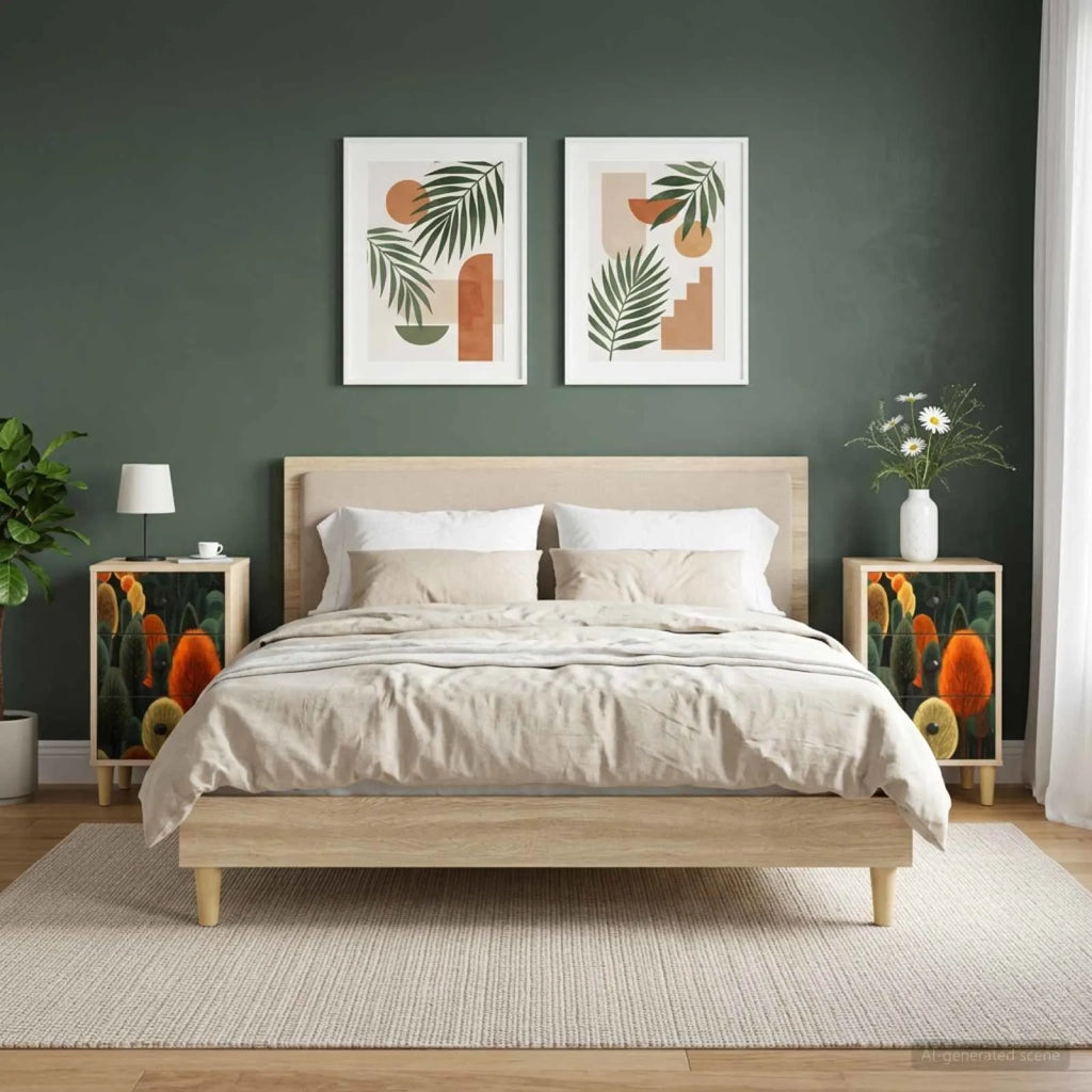 Armadio da Notte ZAANDAM 2 pz Rovere Sonoma 36 x 33 x 60 cm 8007292