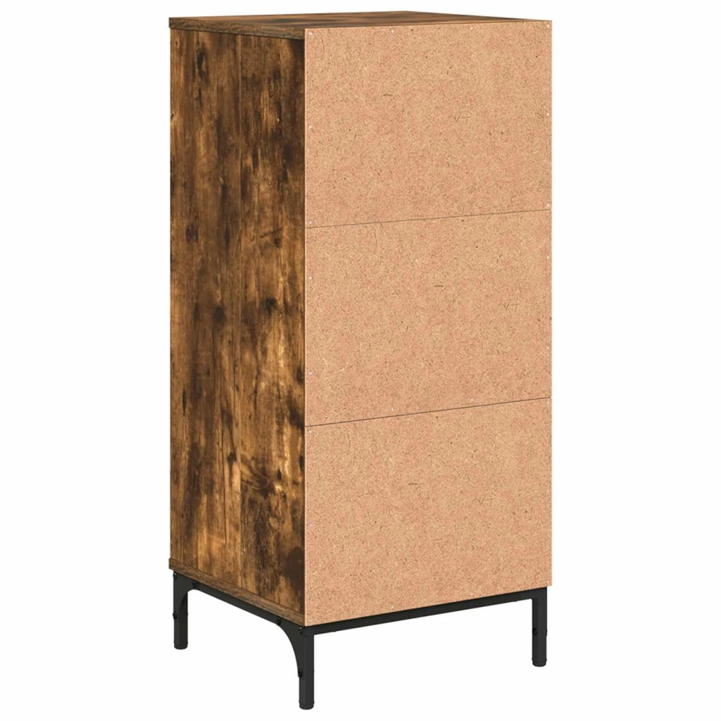 Mobile da Bagno con cassetto Rovere fumé 39,5 x 36 x 88 cm 883399