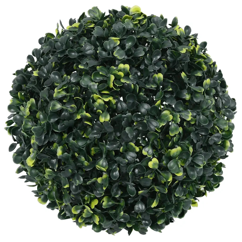 Sfere di Bosso Artificiale con Luci LED 2 pz Verdi 45 cm 3335896