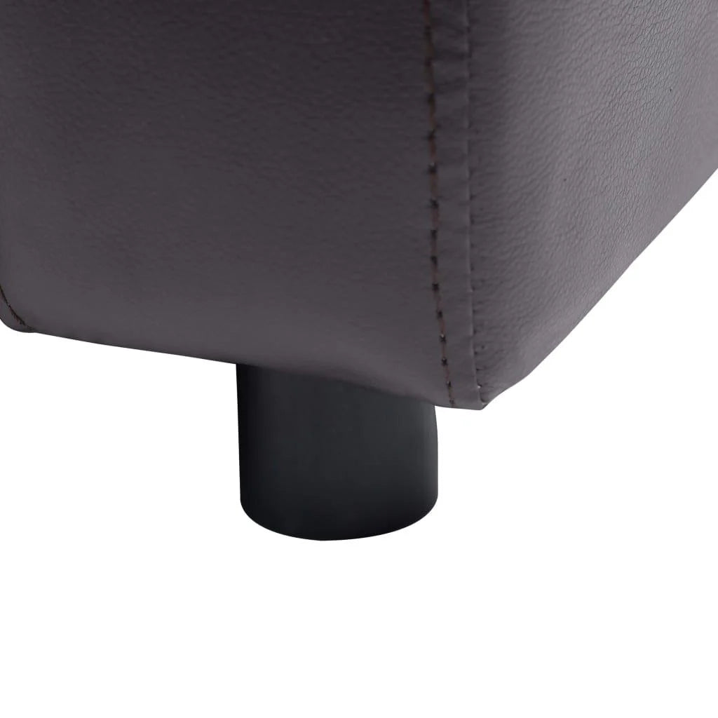 Divano per cani 80 cm marrone materiale sintetico 02_0000188