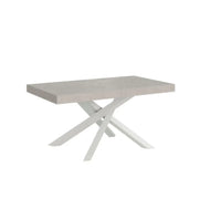 Tavolo allungabile 160/264x90 cm Volantis cashmere gambe bianche