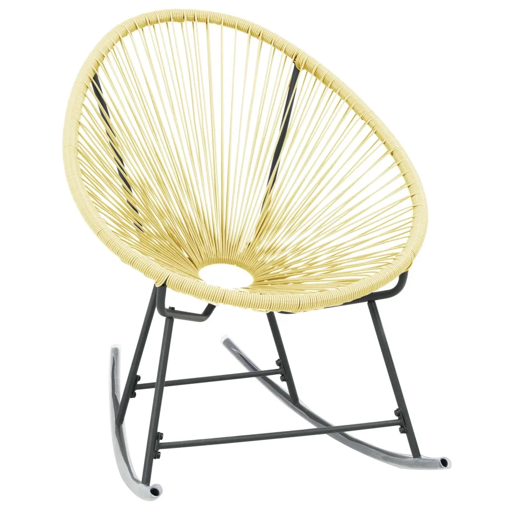 Sedia Acapulco per Giardino in Polyattan Beige 313140