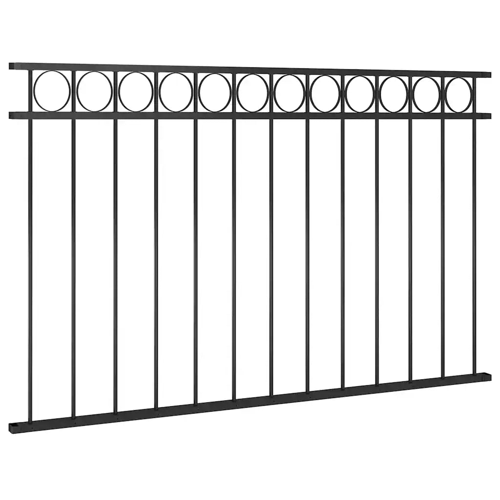 Pannello di recinzione ASSEN in acciaio 163x80 cm Nero 146316