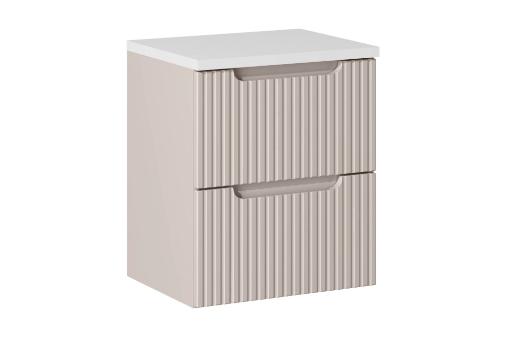 Set mobili bagno 50 cm con piano Nova Cashmere 50 x 1401 x 40 cm