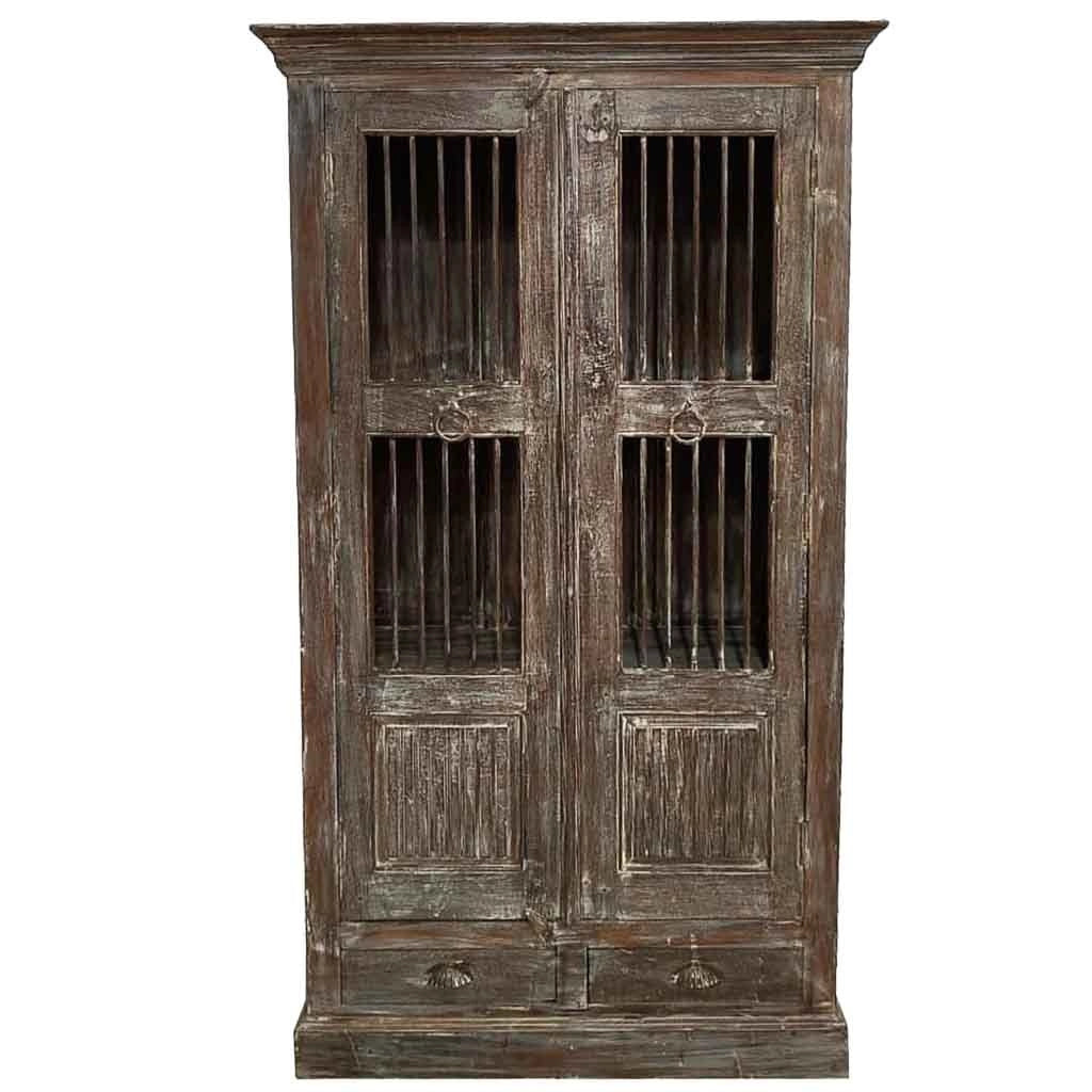 Credenza in legno artigianale 97x38x182h cm