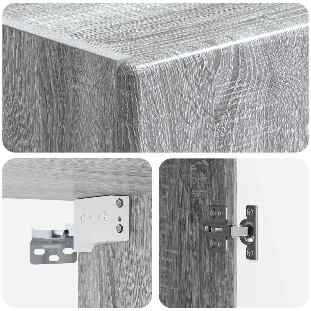 Set di armadi 2 pcs Sonoma grigio Legno ingegnerizzato 3416877