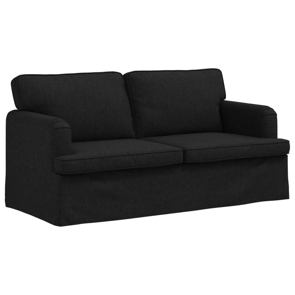 Divano Nero 142 x 80 x 85 cm Tessuto