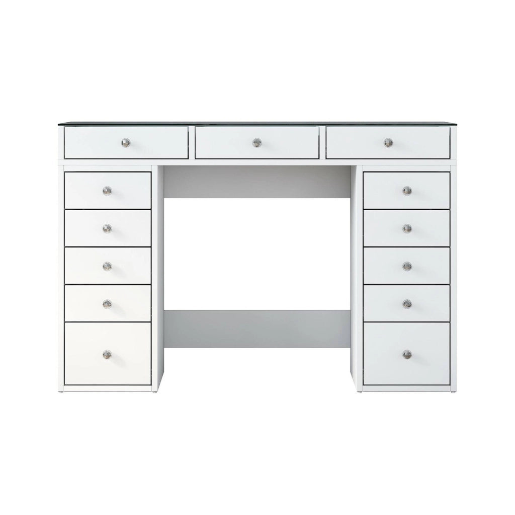 Aldara, Cassettiera 13 Cassetti, 44.5x120x79.8h cm Bianco