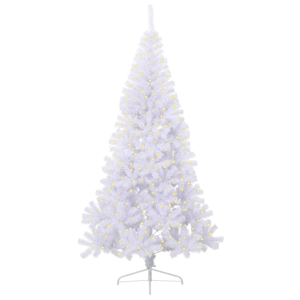 Albero di Natale artificiale Bianco 240 cm PVC e Acciaio 3426830