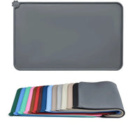 Prodotti NTH - Silicone Mat - Anti-slip Cane e Gatto - Idrorepellente - Grigio - Alimentazione Animale - Sostiene Cibo e Acqua - Adatto per Cani...