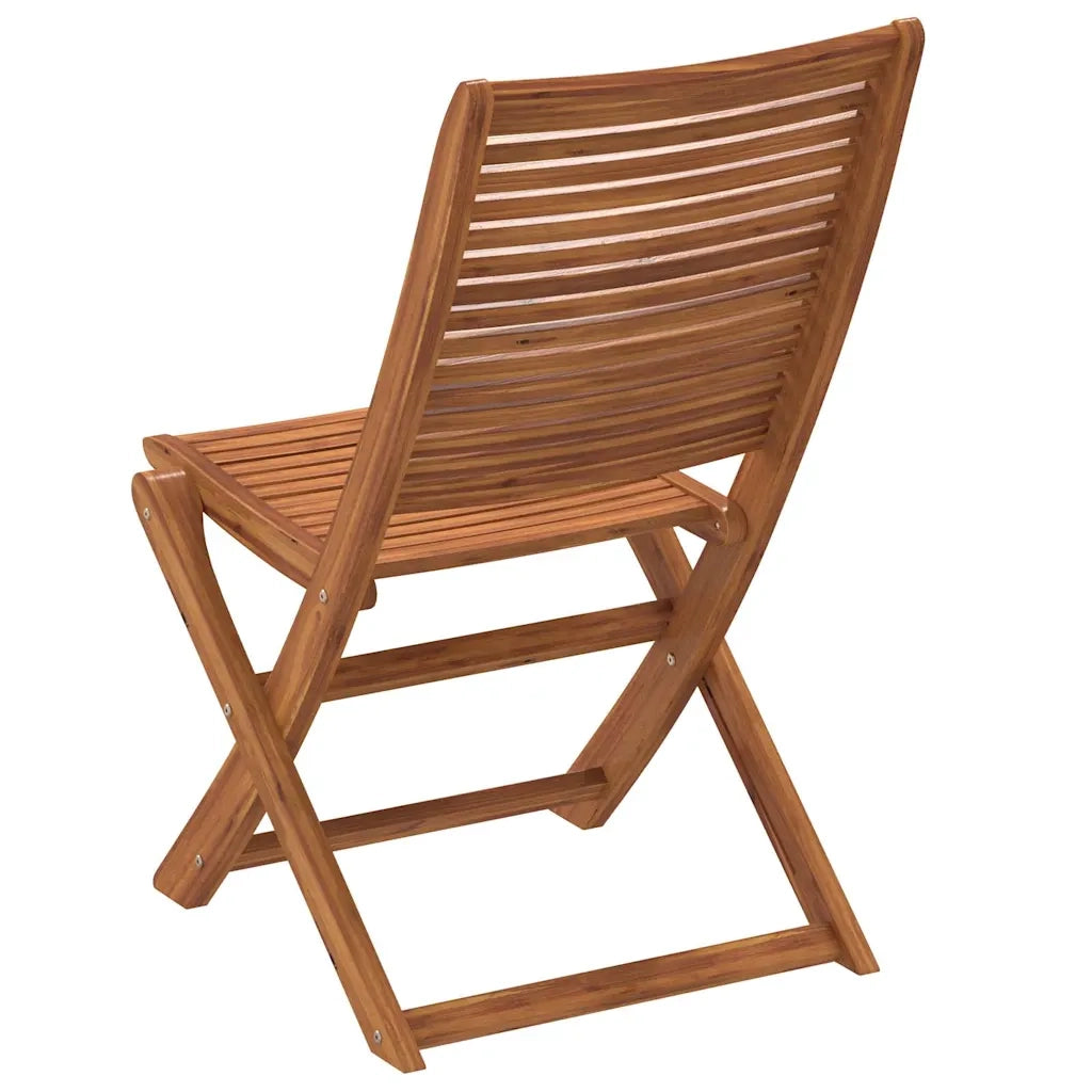 Sedie da Giardino Pieghevoli 8 pz Legno Massello di Acacia 3214473