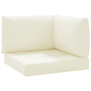 Cuscini per Pallet 3 pz | Cuscini per sedie Bianco Crema in Tessuto Oxford