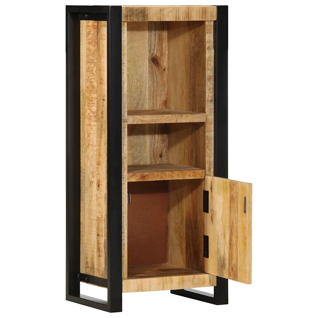 Mobiletto da Bagno 40x30x90 cm Legno Massello Mango Grezzo