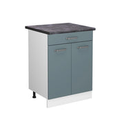 Vicco Mobiletto base per cucina Grigio-blu 60 cm con cassetto, PL Antracite