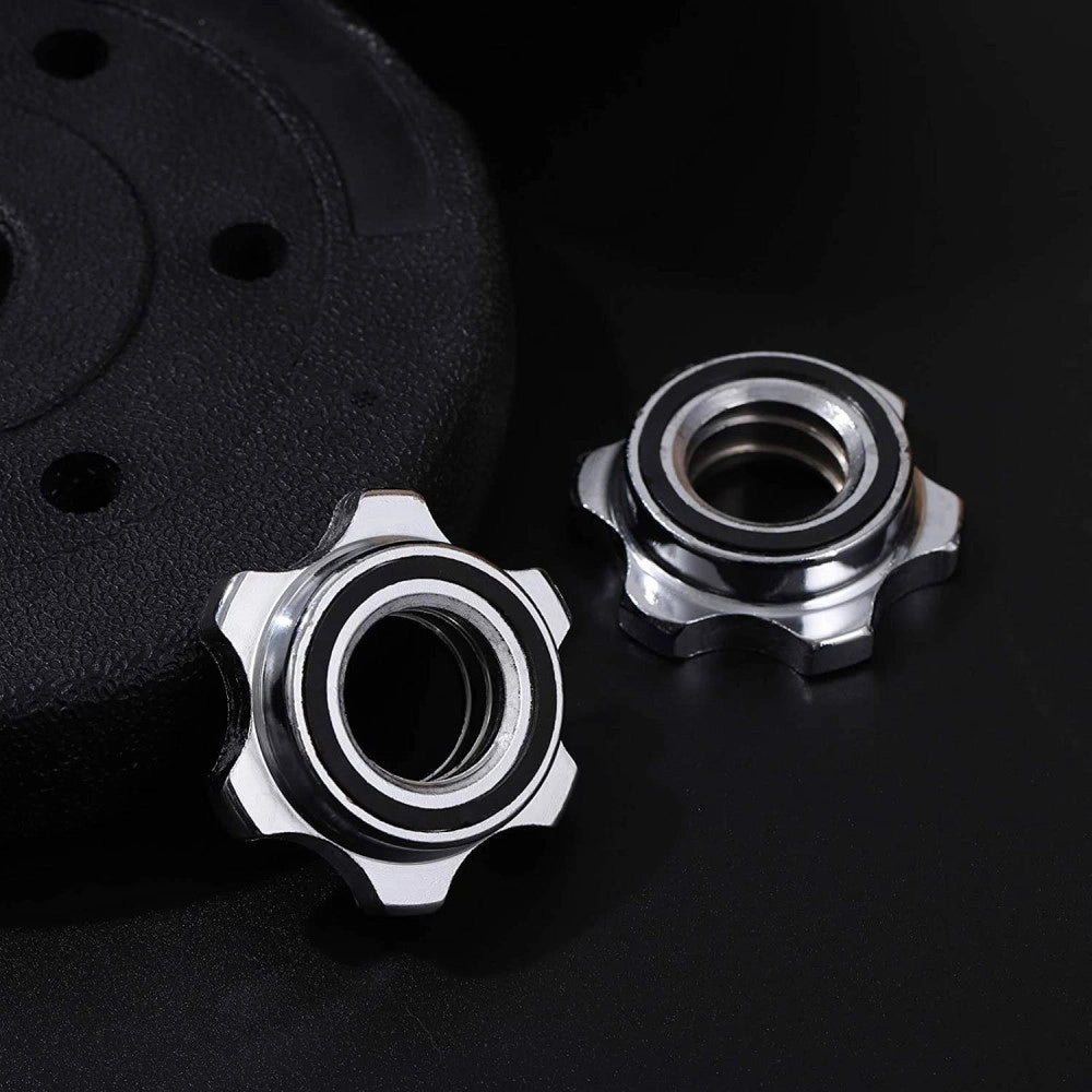 Trade Shop - 2 Pz Coppia Ricambi Accessori Per Manubrio Bilanciere Morsetto Dado A Vite 25mm -