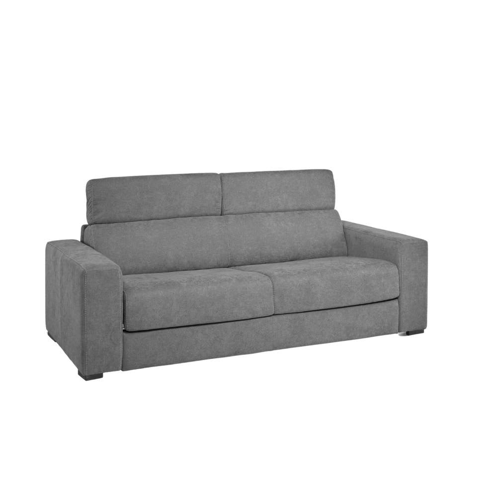 Divano letto 3 posti Crien tessuto Luna24 grigio elephant