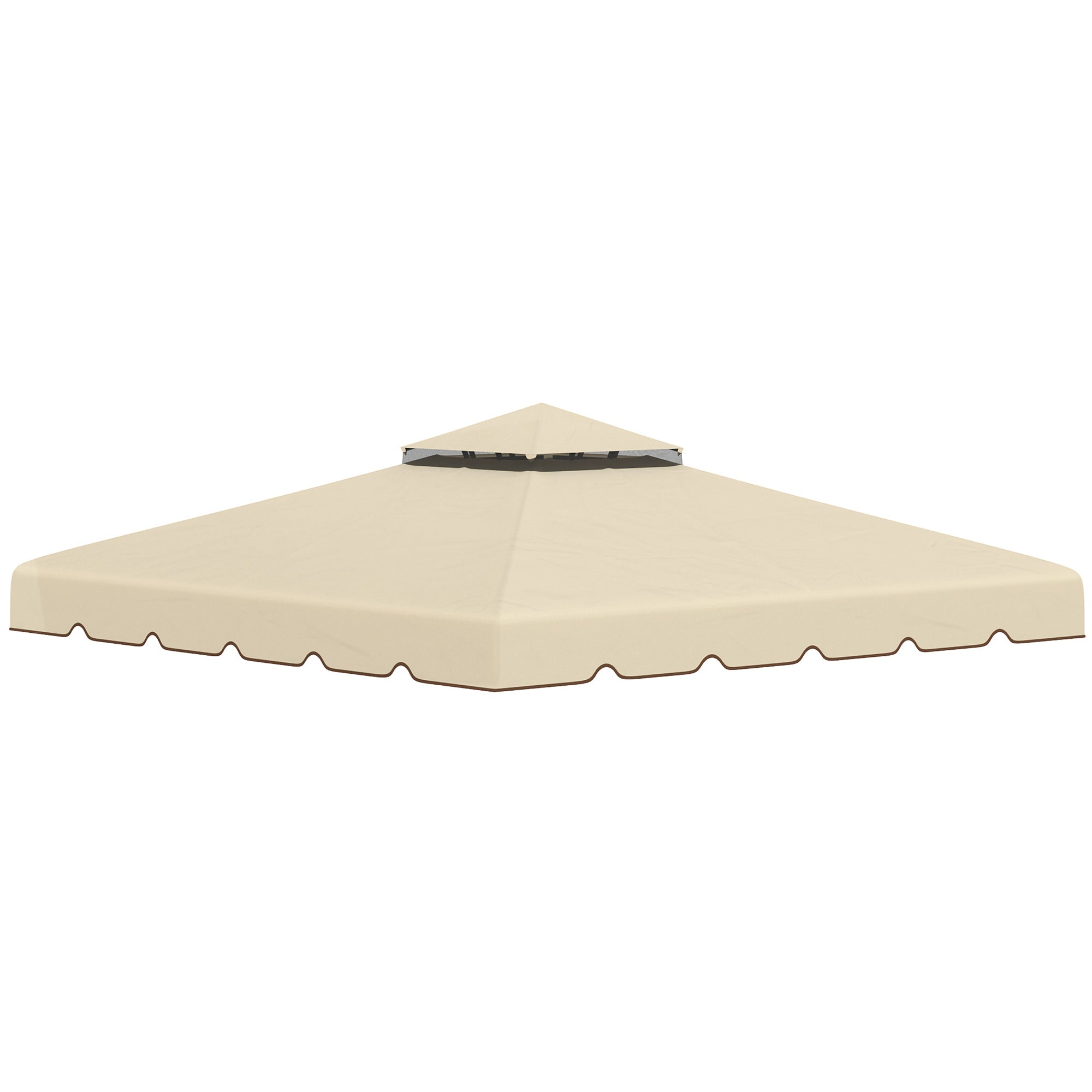 Tetto di Ricambio per Gazebo da Giardino 3x3m in Poliestere Beige